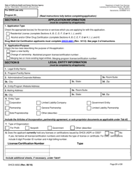 Form DHCS6002 Initial Treatment Provider Application - California, Page 21
