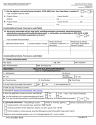 Form DHCS6002 Initial Treatment Provider Application - California, Page 22