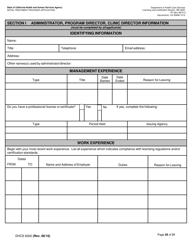 Form DHCS6002 Initial Treatment Provider Application - California, Page 28