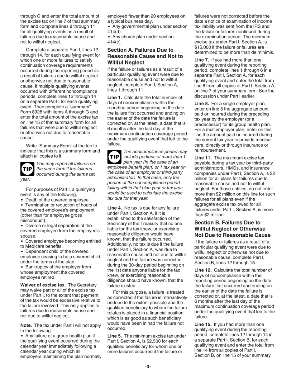 Instructions for IRS Form 8928 Return of Certain Excise Taxes Under Chapter 43 of the Internal Revenue Code, Page 4