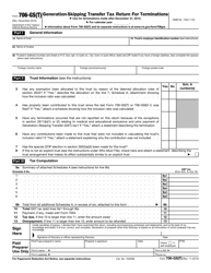 IRS Form 706-GS(T) Generation-Skipping Transfer Tax Return for Terminations, Page 2