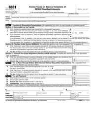 IRS Form 8831 Excise Taxes on Excess Inclusions of REMIC Residual Interests, Page 2