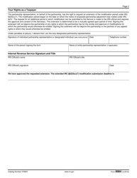 IRS Form 8984 Extension of the Taxpayer Modification Submission Period Under Section 6225(C)(7), Page 2