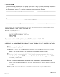 Form PSP-1 Application for Registration Processing by Private Partners - New York, Page 4