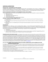 Instructions for Application for Liquor License - Arizona, Page 4