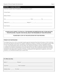 Form EXC-0728 Request to Remove Property Tax Exemption(S) - New York City, Page 2