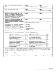 Debt Collection Agency - Licensing &amp; Renewal Supplement - New York City, Page 2