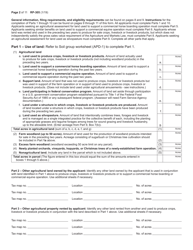 Form RP-305 Agricultural Assessment Application - New York, Page 2