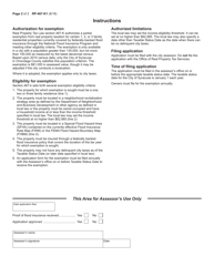 Form RP-467-K1 Application for Partial Tax Exemption for Residential Property in the Federal Flood Insurance Program in the City of Syracuse - New York, Page 2