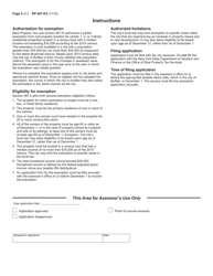Form RP-467-K2 Application for Partial Tax Exemption for Long Time Senior Citizen Residents in the City of Buffalo - New York, Page 2