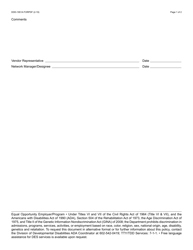 Form DDD-1951A Habilitation Idla Staffing Schedule - Arizona, Page 2