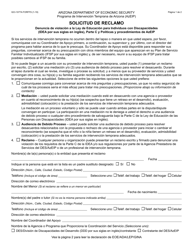 Document preview: Formulario GCI-1077A-S Solicitud De Reclamo - Arizona (Spanish)