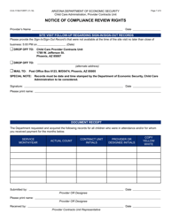 Form CCA-1118A Notice of Compliance Review Rights - Arizona, Page 7