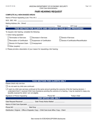 Form CC-041 Fair Hearing Request - Arizona