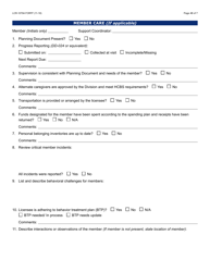 Form LCR-1079A Developmental Home Compliance Review - Arizona, Page 5