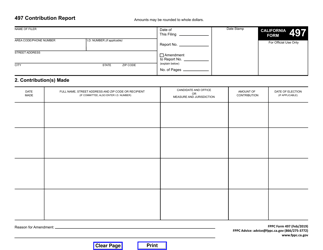 FPPC Form 497 24-hour/10-day Contribution Report - California, Page 5