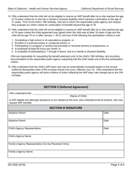 Form AD4320 Adoption Assistance Program (Aap) Agreement - California, Page 4