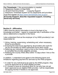 Form SOC295L Application for in-Home Supportive Services - California, Page 6