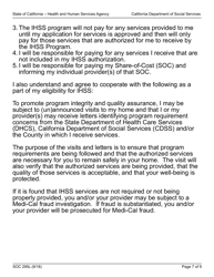 Form SOC295L Application for in-Home Supportive Services - California, Page 7