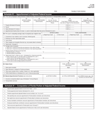 Form F-1120 Florida Corporate Income/Franchise Tax Return - Florida, Page 4