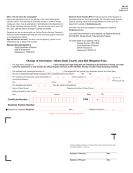 Form DR-146 Miami-Dade County Lake Belt Mitigation Fees Return - Florida, Page 2