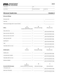 Form LB123 Common Carrier Excise Tax Return - Minnesota, Page 2