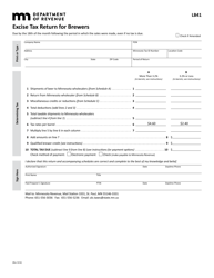 Form LB41 Excise Tax Return for Brewers - Minnesota