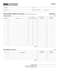 Form LB41MW Manufacturer&#039;s Minnesota Warehouse Report - Minnesota, Page 3