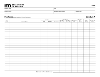 Form LB56W Wine Excise Tax Return - Minnesota, Page 2