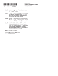 Form DR0526 Prepaid Wireless Surcharge Return - Colorado, Page 2