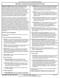 Instructions for DD Form 2737 Instructions for DD Form 2737 - Industrial Capabilities Questionnaire