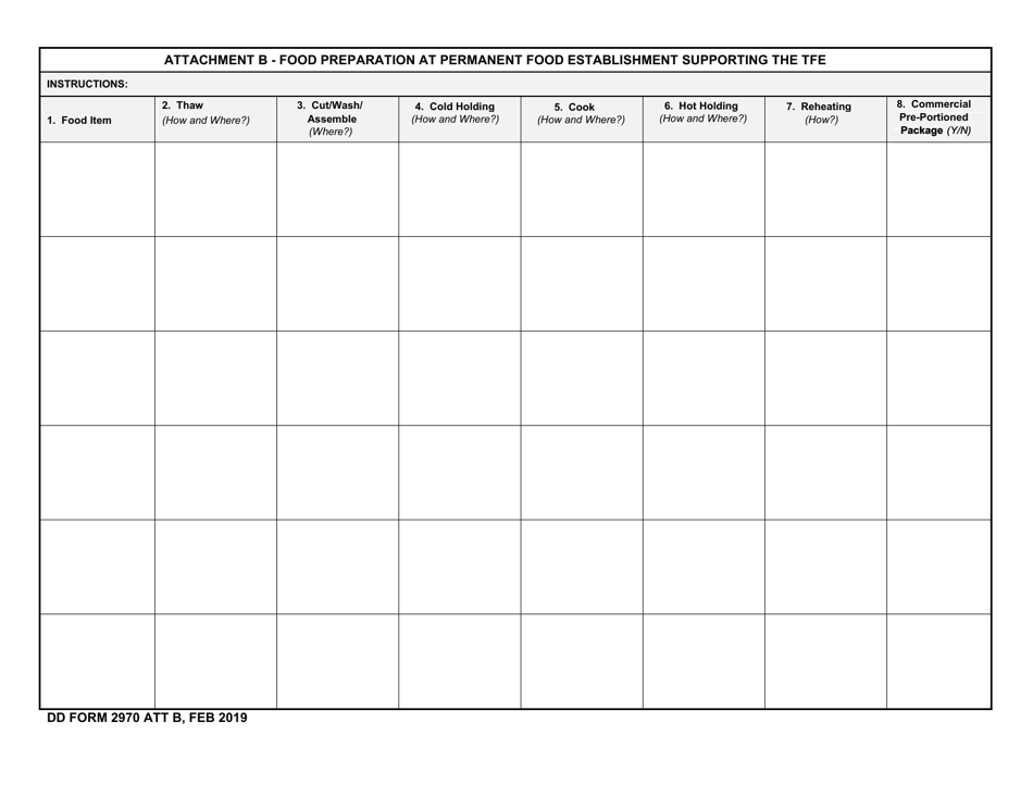 DD Form 2970 Application for Temporary Food Establishment, Page 5