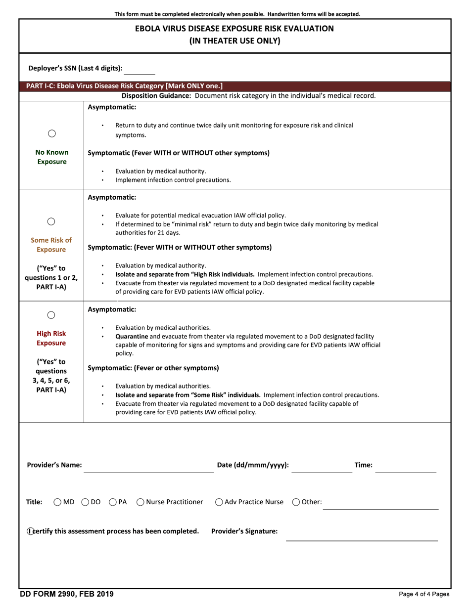 DD Form 2990 Download Fillable PDF Or Fill Online Ebola Virus Disease dd-form-2990-download-fillable-pdf-or-fill-online-ebola-virus-disease