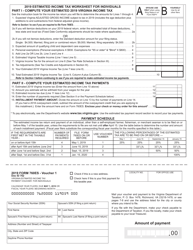 Form 760ES Virginia Estimated Income Tax Payment Voucher for Individuals - Virginia, Page 3