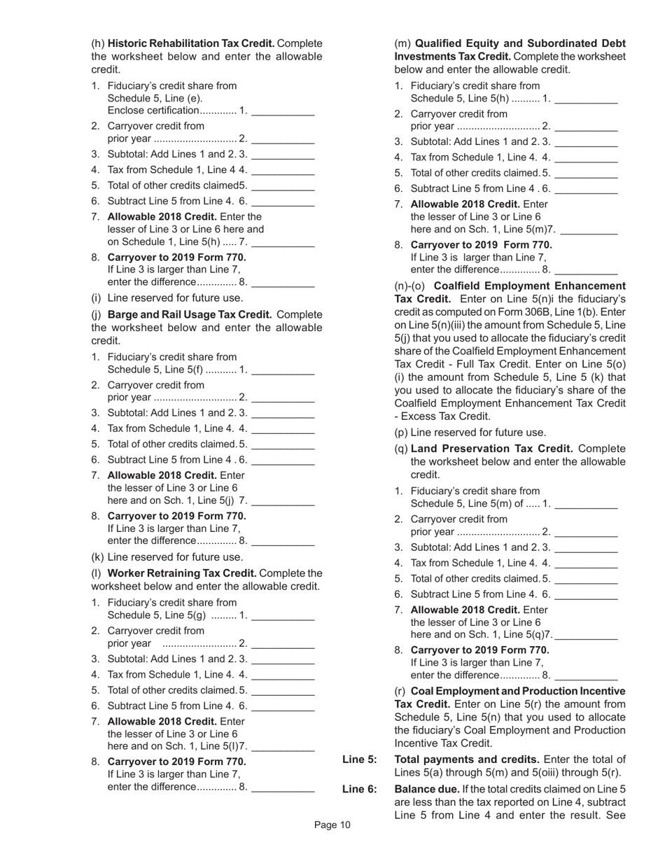Instructions for Form 770 Virginia Fiduciary Income Tax Return - Virginia, Page 12