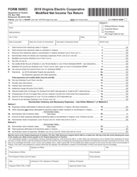 Document preview: Form 500EC Electric Cooperative Modified Net Income Tax Return - Virginia