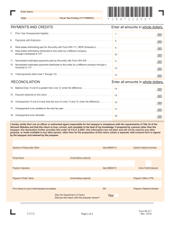 VT Form BI-471 Business Income Tax Return - Vermont, Page 2