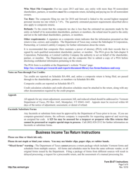 Instructions for VT Form BI-471 Business Income Tax Return - Vermont, Page 5