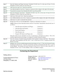 Instructions for Schedule CO-419 Apportionment of Foreign Dividends (For Unitary-Combined Only) - Vermont, Page 2