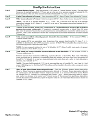 Instructions for Schedule K-1VT Shareholder, Partner, or Member Information - Vermont, Page 3