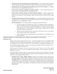 Instructions for VT Form CO-411 Corporate Income Tax Return - Vermont, Page 4