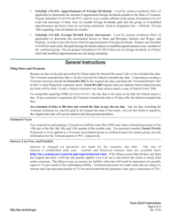 Instructions for VT Form CO-411 Corporate Income Tax Return - Vermont, Page 5