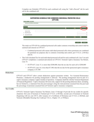 Instructions for VT Form CPT-635 Captive Insurance Tax Return - Vermont, Page 3