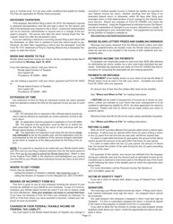 Instructions for Form RI-1040NR Nonresident Individual Income Tax Return - Rhode Island, Page 2