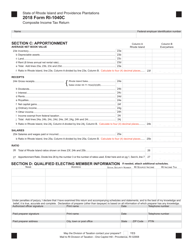 Form RI-1040C Composite Income Tax Return - Rhode Island, Page 2
