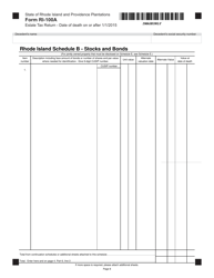 Form RI-100A Estate Tax for Decedents With a Date of Death on or After January 1, 2015 - Rhode Island, Page 8