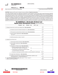 Form PA-40 Schedule B - 2018 - Fill Out, Sign Online And Download ...