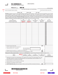 Form PA-40 Schedule D Sale, Exchange or Disposition of Property - Pennsylvania