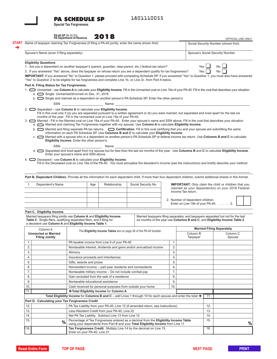 Pennsylvania State Fillable Tax Forms Printable Forms Free Online 3571