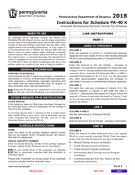 Form PA-40 X Schedule PA-40 X Amended Pa Personal Income Tax Schedule - Pennsylvania, Page 3
